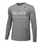 Asheville Skiing Nike LS Legend Tee - Carbon