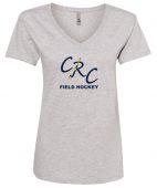 CRCFH Grey Womens Relaxed V Neck Tee