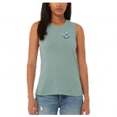 CRCF Ladies Muscle Tank - Heather Dusty Blue