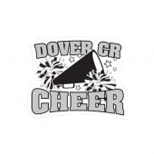 Dover CR Cheer 3" x 3" Sticker