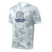 Georgetown Football Men's CamoHex SS Performance Tee - White
