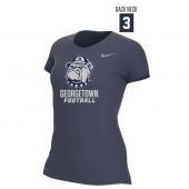 Georgetown Football Women's Nike SS Legend Tee - Navy