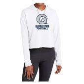 Georgetown Football Women's TriBlend Fleece Crop Hoody