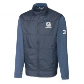 Georgetown Football Men's Stealth Hybrid Quilted Jacket - Navy