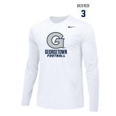 Georgetown Football Men's Nike LS Legend Tee - White