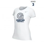 Georgetown Football Women's Nike SS Legend Tee - White