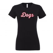 MD SD Girls Relaxed Fit Ladies Black SS tee