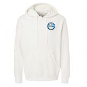 NBIA23 Badge Cotton Hoodie White Embroidered
