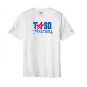 TASO Basketball White Triblend Tee